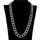 Curb necklace stainless steel, 16mm