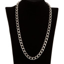 Curb necklace stainless steel, 10mm, 54cm