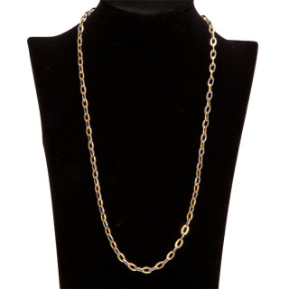Gliederkette Edelstahl, Bicolor, 55cm