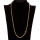 Gliederkette Edelstahl, Bicolor, 55cm