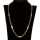 Necklace stainless steel, bicolor
