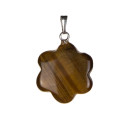 Pendant flower, 20mm, tiger eye