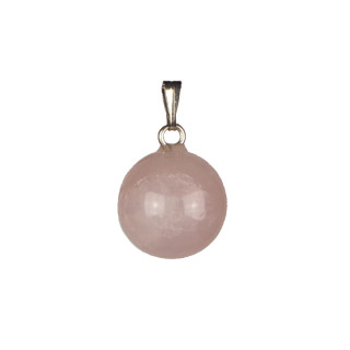 Pendant ball, rose quartz
