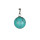 Pendant ball, synth. turquoise