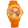 Silicon watch, 4,7 x 25cm, orange, no battery check!