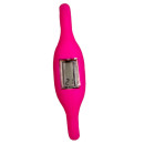 Silicon sports watch, pink, no battery check!