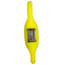 Silicon sports watch, yellow, no battery check!