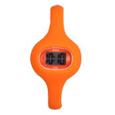 Silicon sports watch, orange, no battery check!