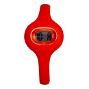 Silicon sports watch, red, no battery check!