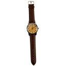Gentlemen watch Klaus, brown2, no battery check!