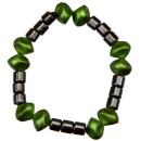 Hematite bracelet Rondo, green
