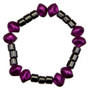Hämatitarmband Rondo, Rosa