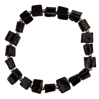 Armkette Muschel, Schwarz
