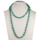 Long necklace synth. turquoise