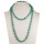 Long necklace synth. turquoise