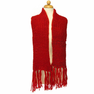 Scarf, 150x14cm, red