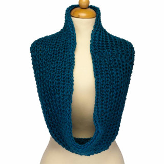 Rundschal, 52x20mm, blue