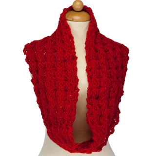 Rundschal , 54x18mm, red