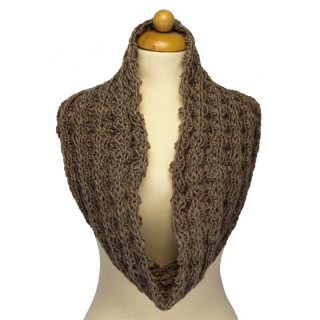 Rundschal , 54x18mm, brown