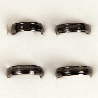 Stainless steel ring cateye, anthrazit
