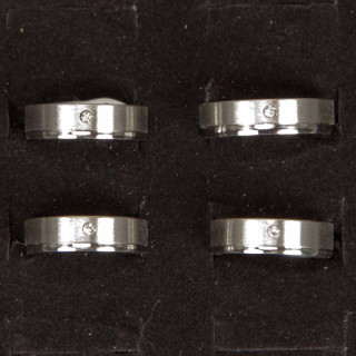 Edelstahlring mit Stein