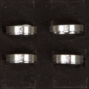 Stainless steel ring with stone