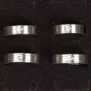 Stainless steel ring with stone