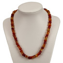 Special price: Necklace red agate, 15x8mm
