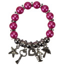 Fashionable bracelet, 12mm, pink