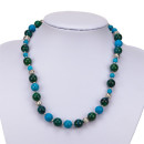 Necklace Howlith/Chrysocolla