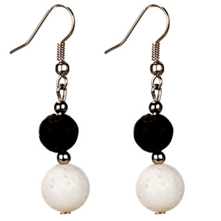 earrings lava/white coral