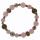 Bracelet rose quartz/smoke glass