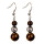 Earrings tiger eye