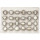 Assortment mother of pearl rings with stones