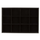 Sorting box with 12 compartments, velvet