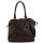 Fashionable handbag Sophia with case, black/brown
