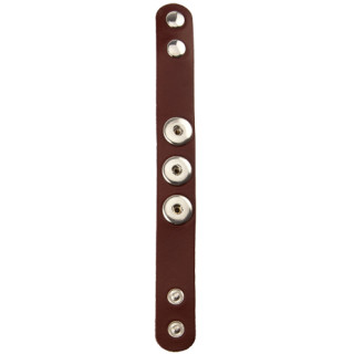 leather bracelet for clips, brown