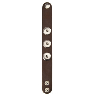 Faux leather strap for clips, brown