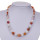 Necklace fac. agate/rock crystal