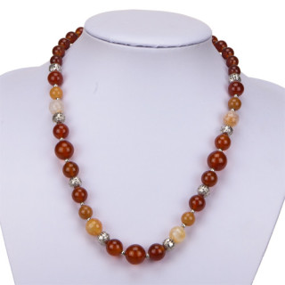 necklace agate/red aventurine