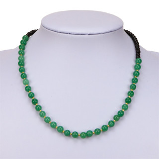 Necklace green aventurine