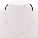 Necklace white jade