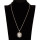 Necklace with pendant, white