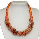 Natural stone necklace agate