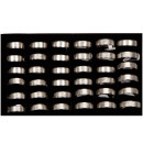 36 stainless steel rings, Design6