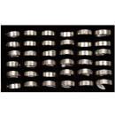 36 stainless steel rings, Design10