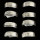 Stainless steel ring with outside ring, silver