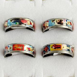 Stainless steel ring madonna