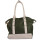 Fashionable handbag Sophia with case, green/white - only 5pcs left!