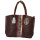 Fashionable handbag Eva, Brown/Coloured